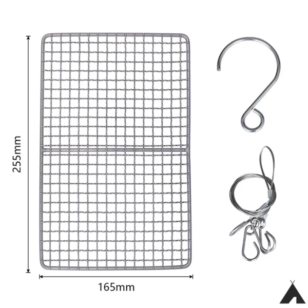 Chaîne de Camping pour Grillades Crochet Taille 2