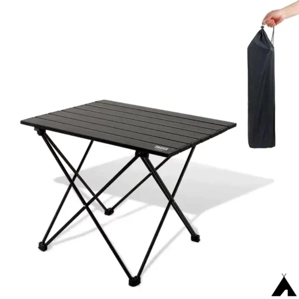 Table de Camping Pliante en Aluminium Robuste Sac