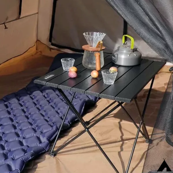 Table de Camping Pliante en Aluminium Robuste Tente