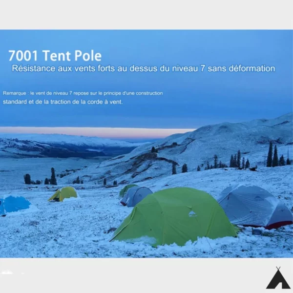 Tente de Camping 4 Saisons Ultra Légère Vent